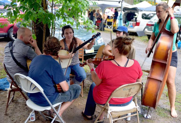 The Appalachian String Band Festival in Clifftop, West Virginia No