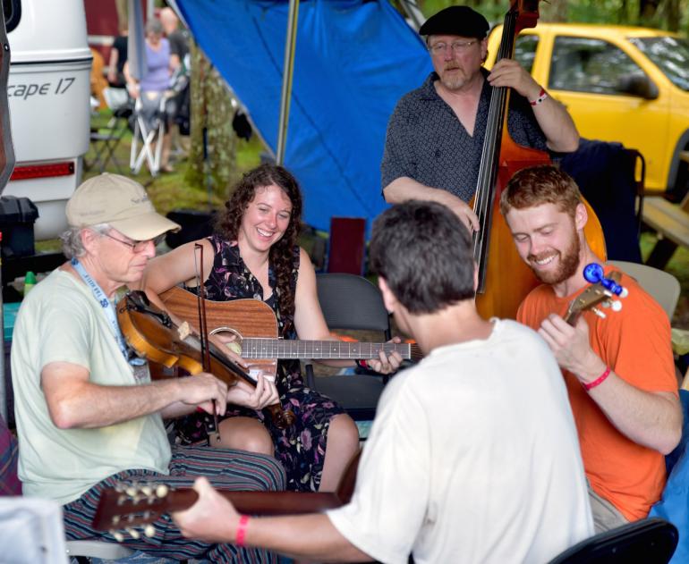 The Appalachian String Band Festival in Clifftop, West Virginia No